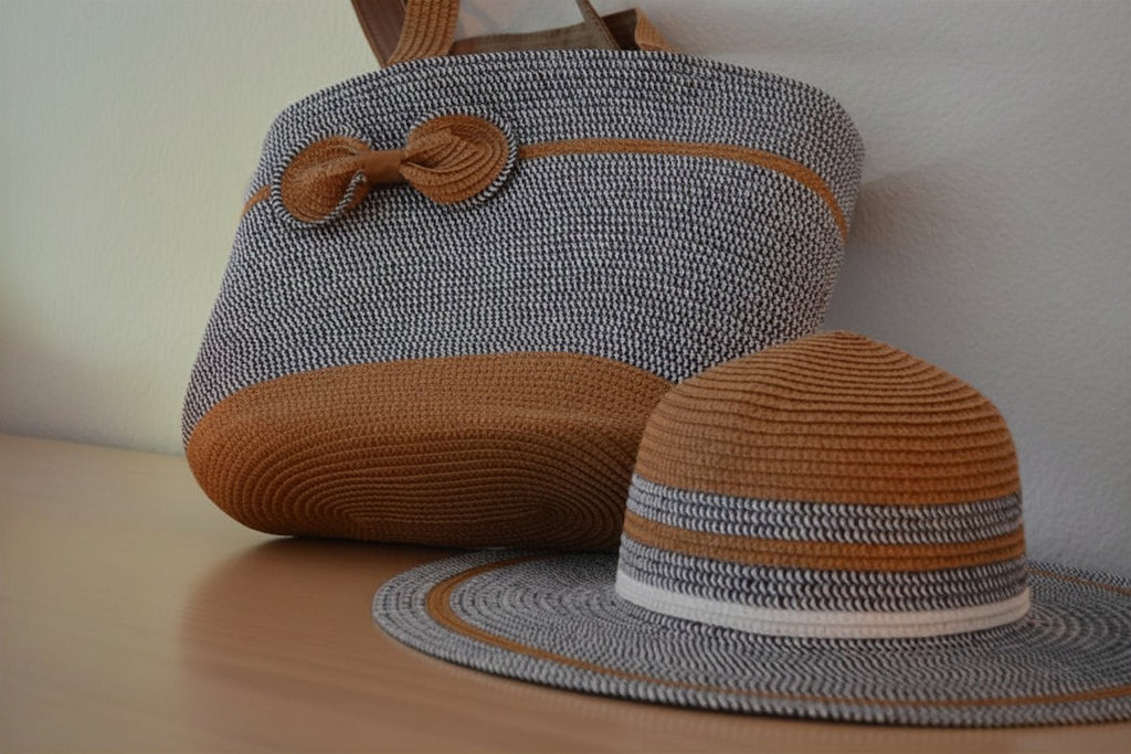 AMEMORE / Bag and Hat Colour Blue