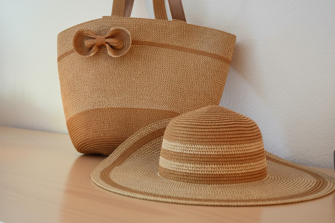 AMEMORE / Bag and Hat Colour Khaki