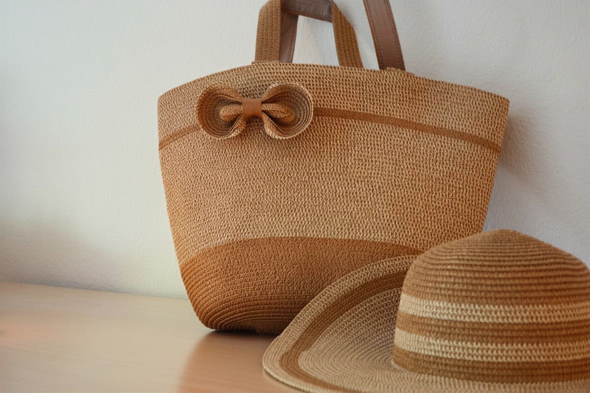 AMEMORE / Bag and Hat Colour Khaki