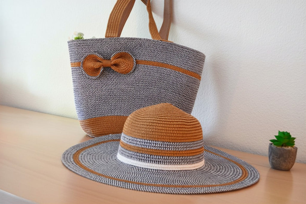 AMEMORE / Bag and Hat Colour Blue