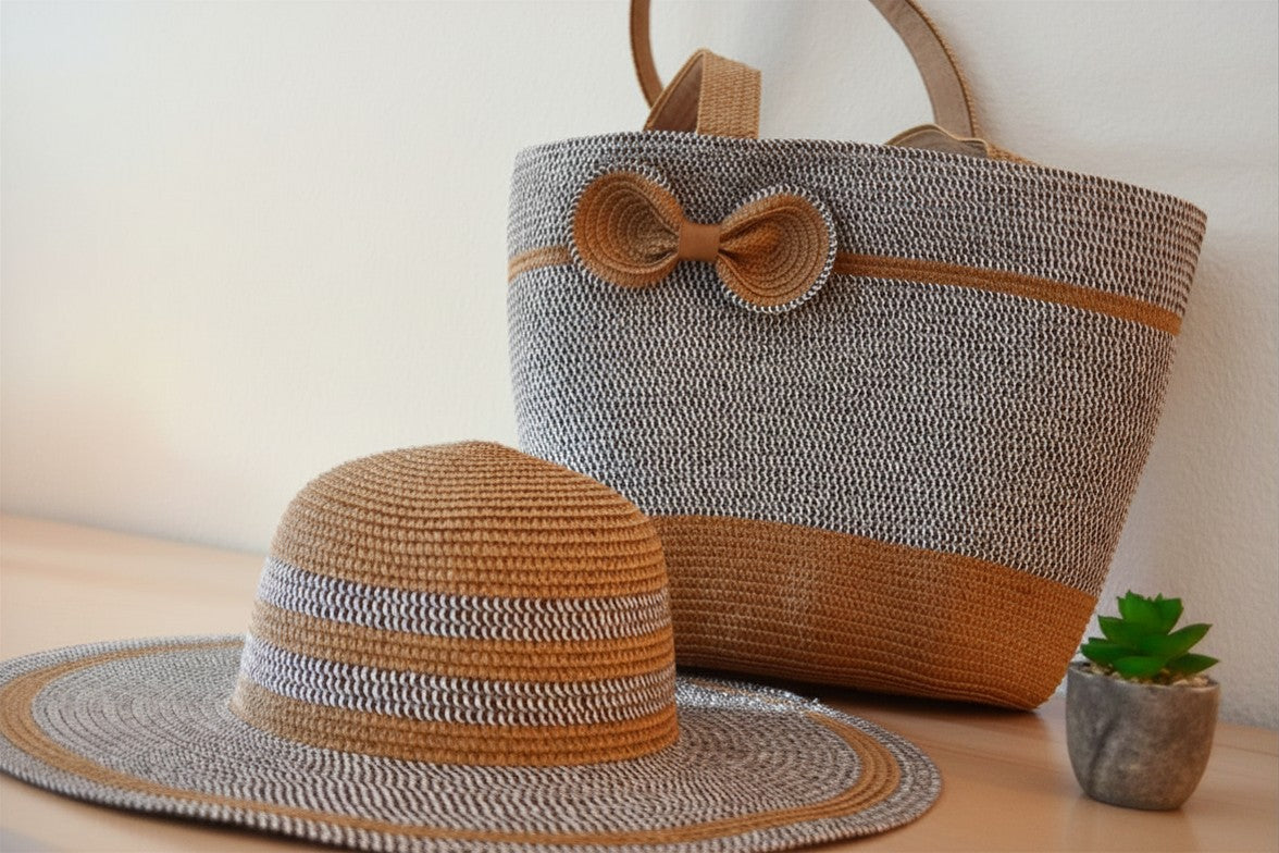 AMEMORE / Bag and Hat Colour Dark Grey